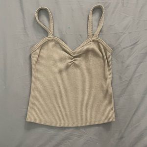 tan crop top